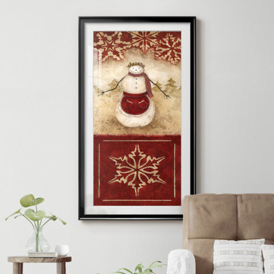 Sophistiqué bonhomme de neige I - Cadre photo, reproduction d'art sur papier