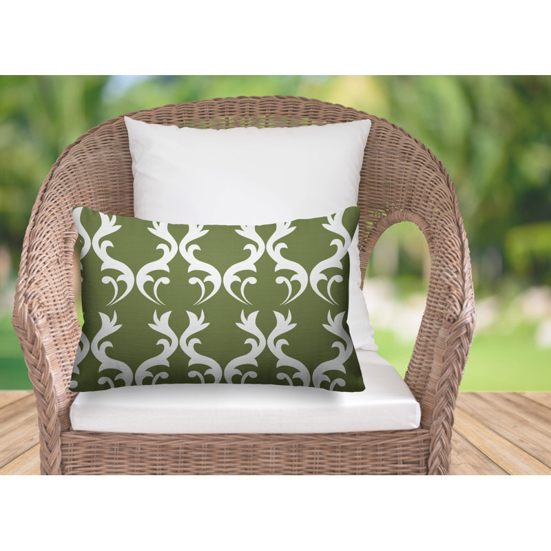 Housse et insert de coussin d'extérieur Galton, Coriandre