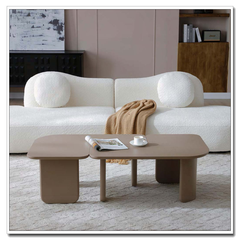 2PC Coffee Table Set, Khaki