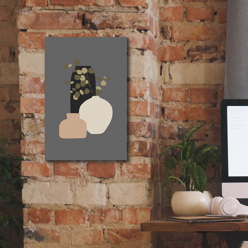 " Three Vases 3 " by Incado, 18" H x 12" W x 0.75" D