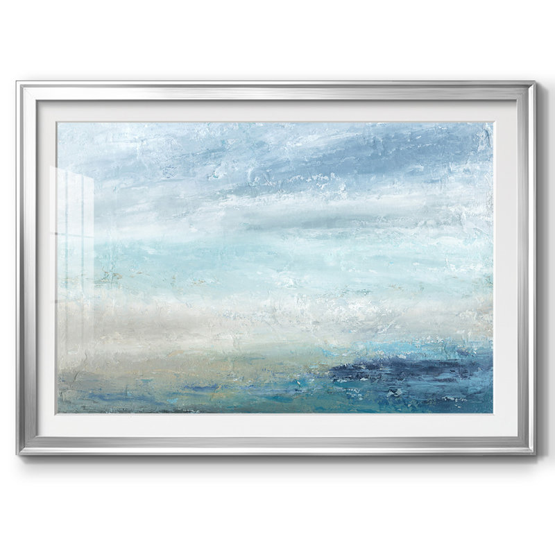 «Coming Ashore», impression sur papier, Argent, H 15 po x l 21 po x P 1,5 po