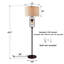 Lampe sur pied traditionnelle 62,5 po Ventana
