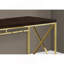 Bureau d'ordinateur, bureau personnel, ordinateur portable, travail, stratifié brun, métal, contemporain-1287690058