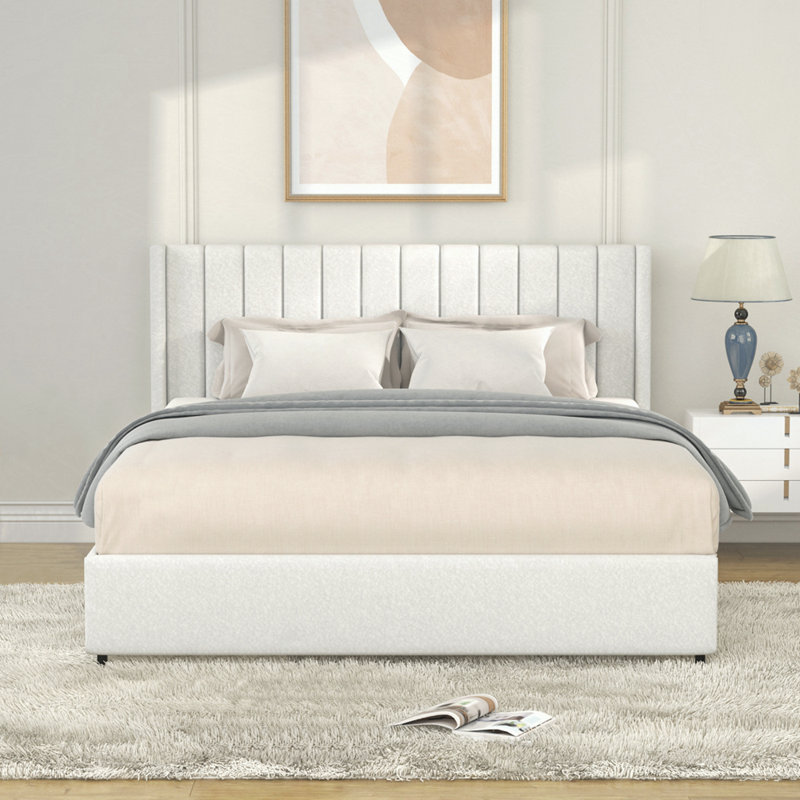 Storage Bed, Queen, 2, Ivory 2