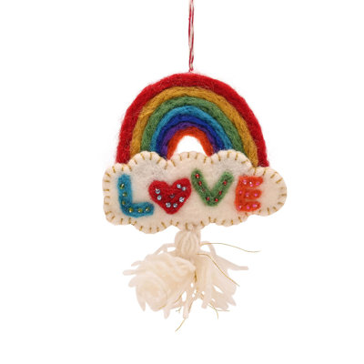 16cm Abstract Felt Novelty & Humour Hanging Figurine Ornament