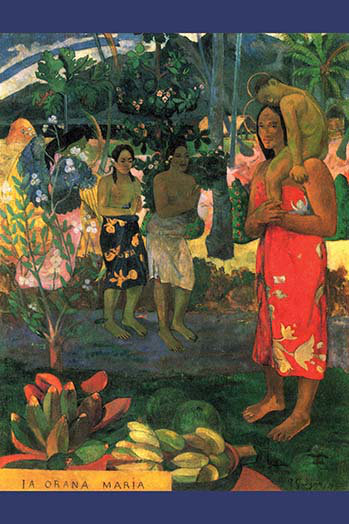 « la orana maria » par paul gauguin, reproduction d’art