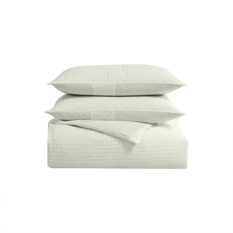 Duvet Cover Set, Queen Duvet Cover + 2 Standard Shams, White
