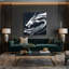 «Sci Fi Line art dragon silhouette», art mural sur toile-947580384