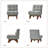 Thomas Modern 31'' W Chenille Accent Chair With Solid Wood Leg-1085261268