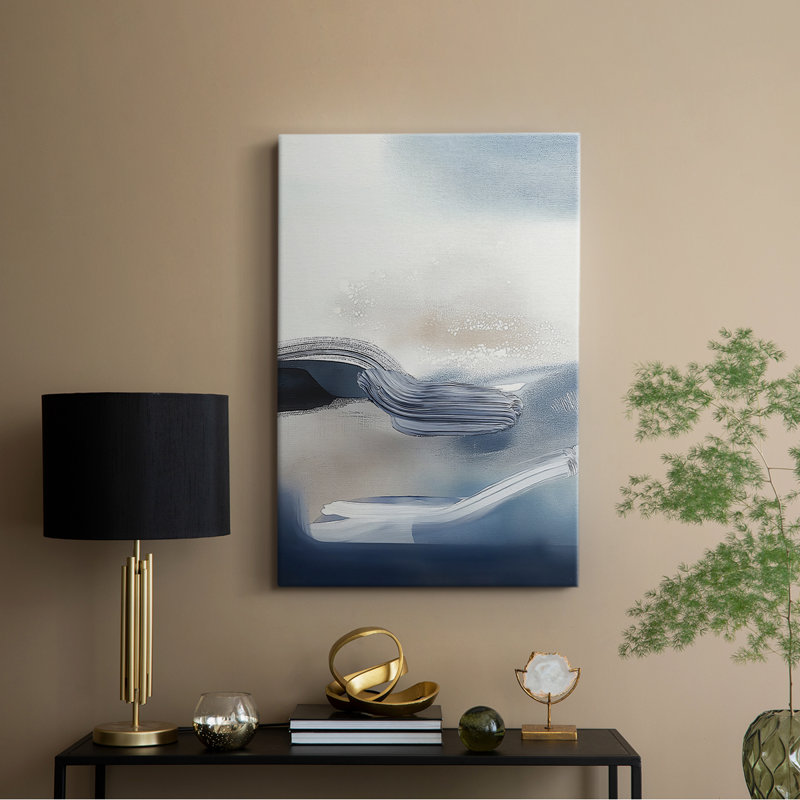 Série ABSTRACT DCCCLXVI - Toile tendue avec châssis de qualité supérieure - Prêt à être accroché, H 60 po x l 40 po