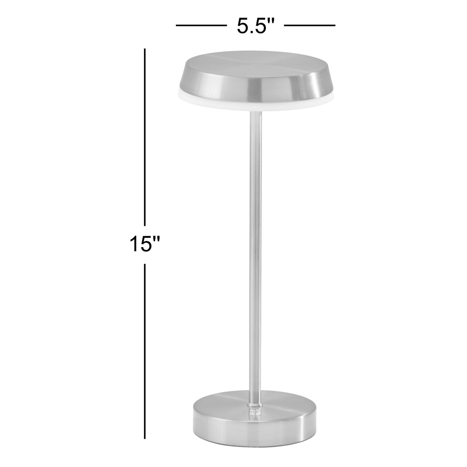 Daebreon Table Lamp, Brushed Nickel