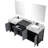 Zilara 80'' Double Bathroom Vanity with Marble Top