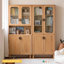 Vitrines en bois massif et verre Burlywood