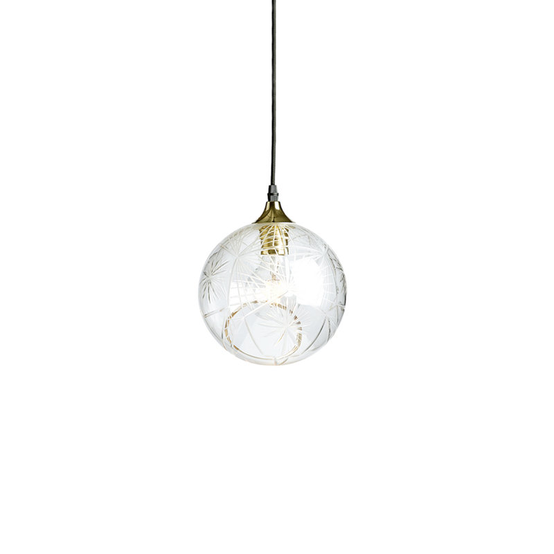 Ballroom 1 - Light Pendant, Crystal Cut, 10" H x 8" W x 8"
