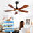 Hot sales Modern Ceiling Fans With Lights and Remote Control, 5 Solide Wood Blades, Reversible DC Motor-1951228193-1951228205-1951228206