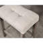 Transitional 5Pc Counter Height Dining Set Gray Counter HT. Table And 4X Stools Linen-Like Beige Cushion Seat Dining Room