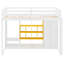 Lit mezzanine en bois avec garde-robe, tablettes et armoire-2060038469-2060038470