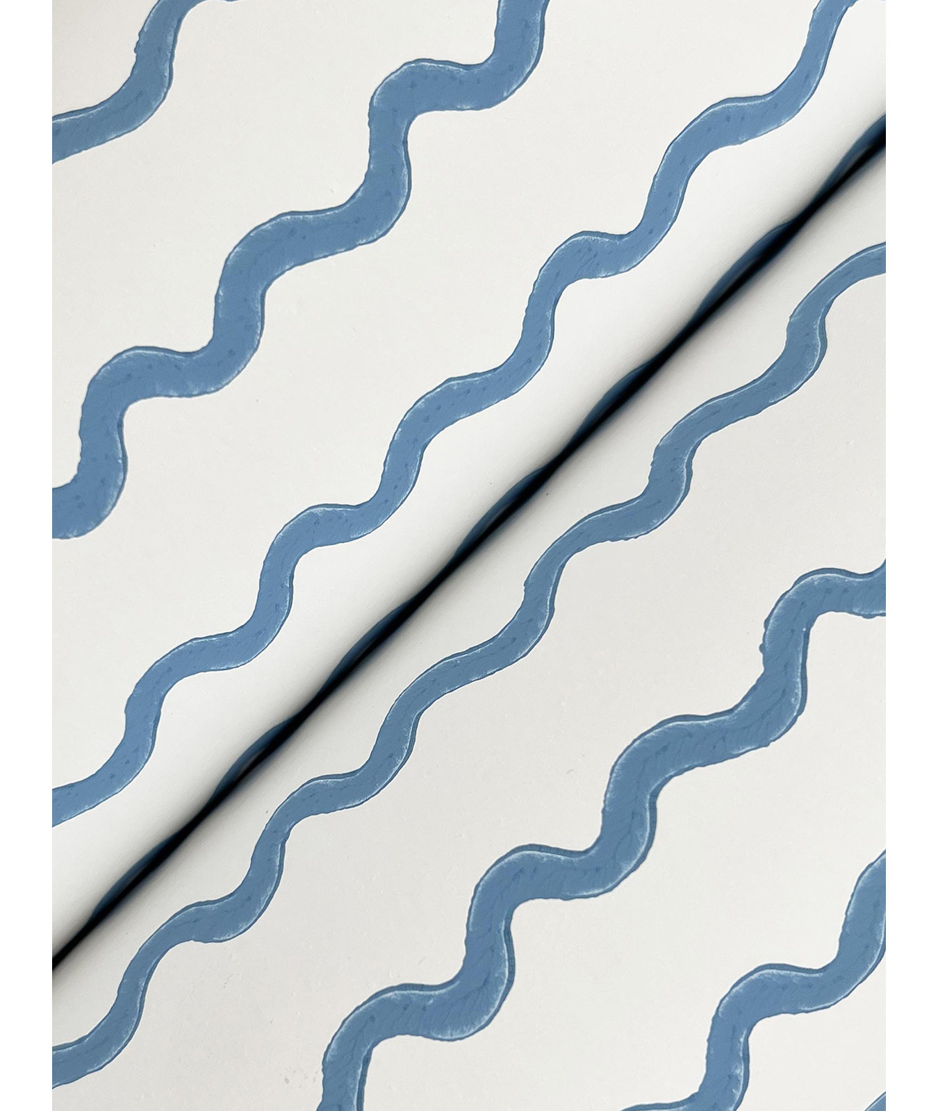 Rickrack Wallpaper Double Roll, Blue