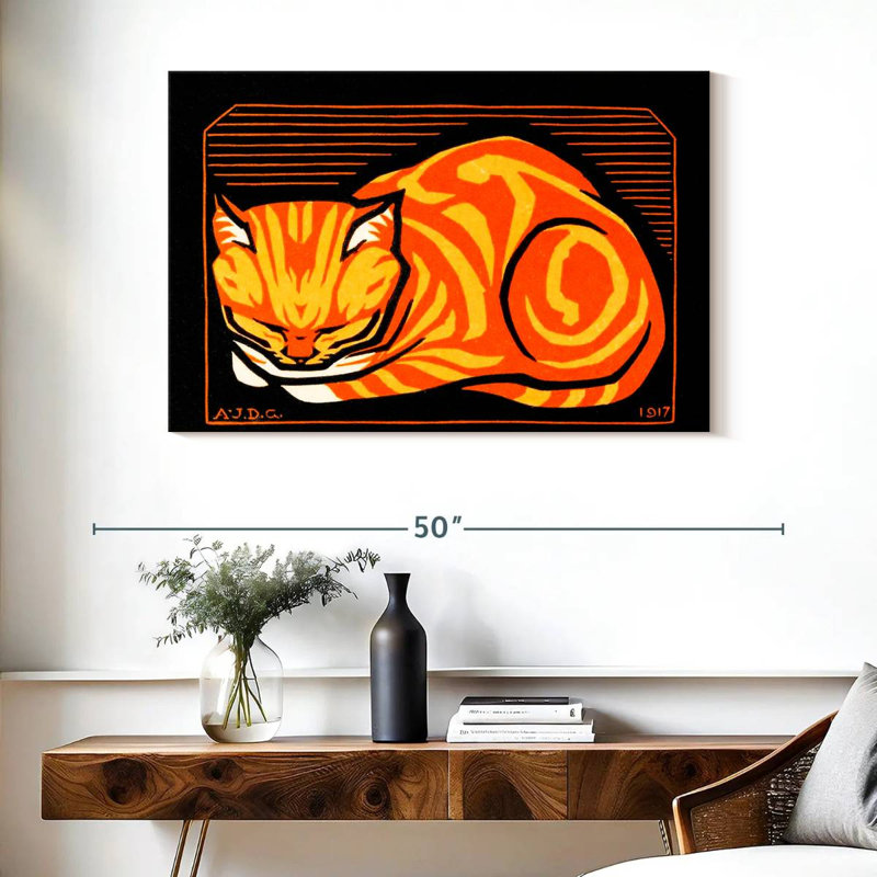 Brampt December Cat, 26" H x 39" W