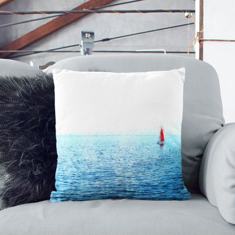 Square Throw Cushion, 40cm H x 40cm W x 15cm D