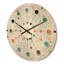 Horloge murale en bois à éléments géométriques minimalistes-63892851