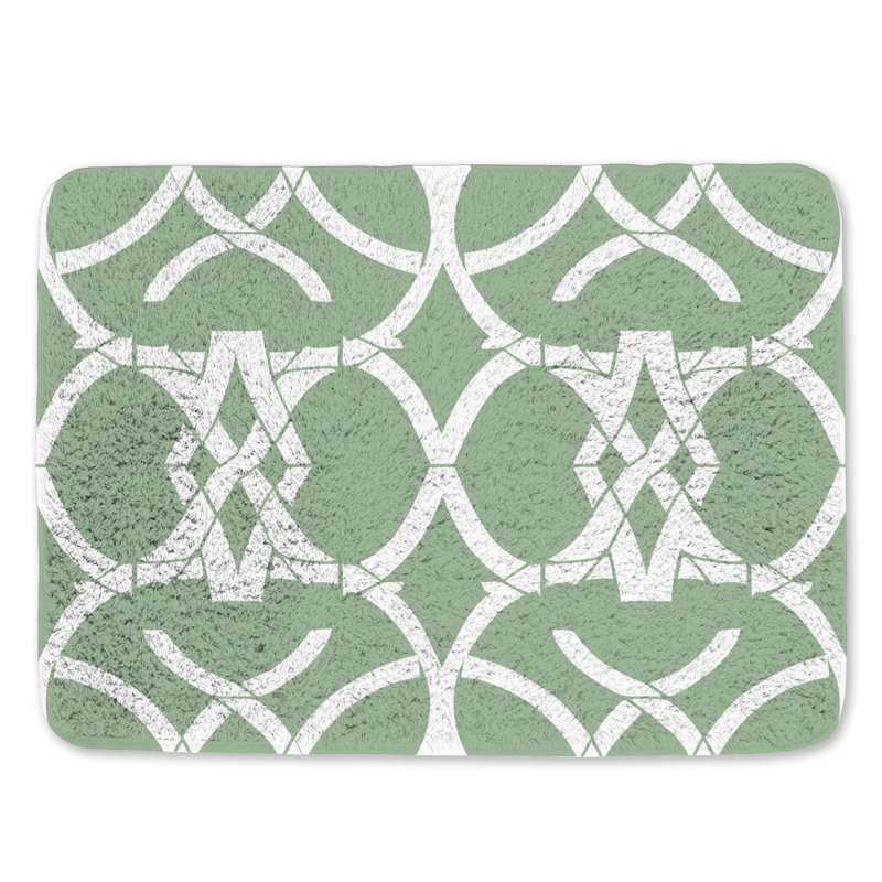 Graceyn Microfiber / Microsuede Non-Slip Bath Mat, 21"W x 34"L
