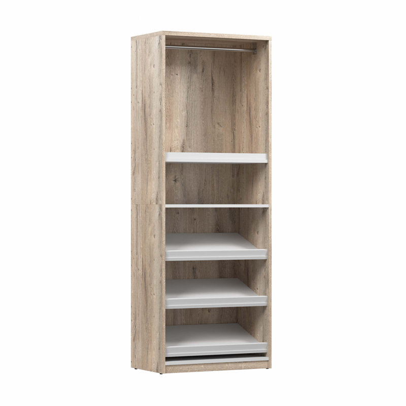 Ensemble de démarrage pour système de placard l 29,5 po Osterman, Brun rustique / Blanc