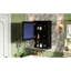 Armoire de salle de bain murale moderne avec miroir, 20 po, finition noire, tablettes réglables, porte simple, bois massif et métal, charnières, idéale pour les petits espaces de rangement