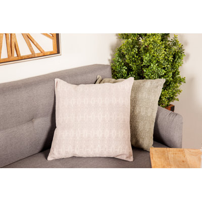 Cotton Blend Throw Pillow
