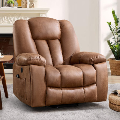 41'' Oversized Power Lift Chair - Heated Massage Electric Recliner with Super Soft Padding