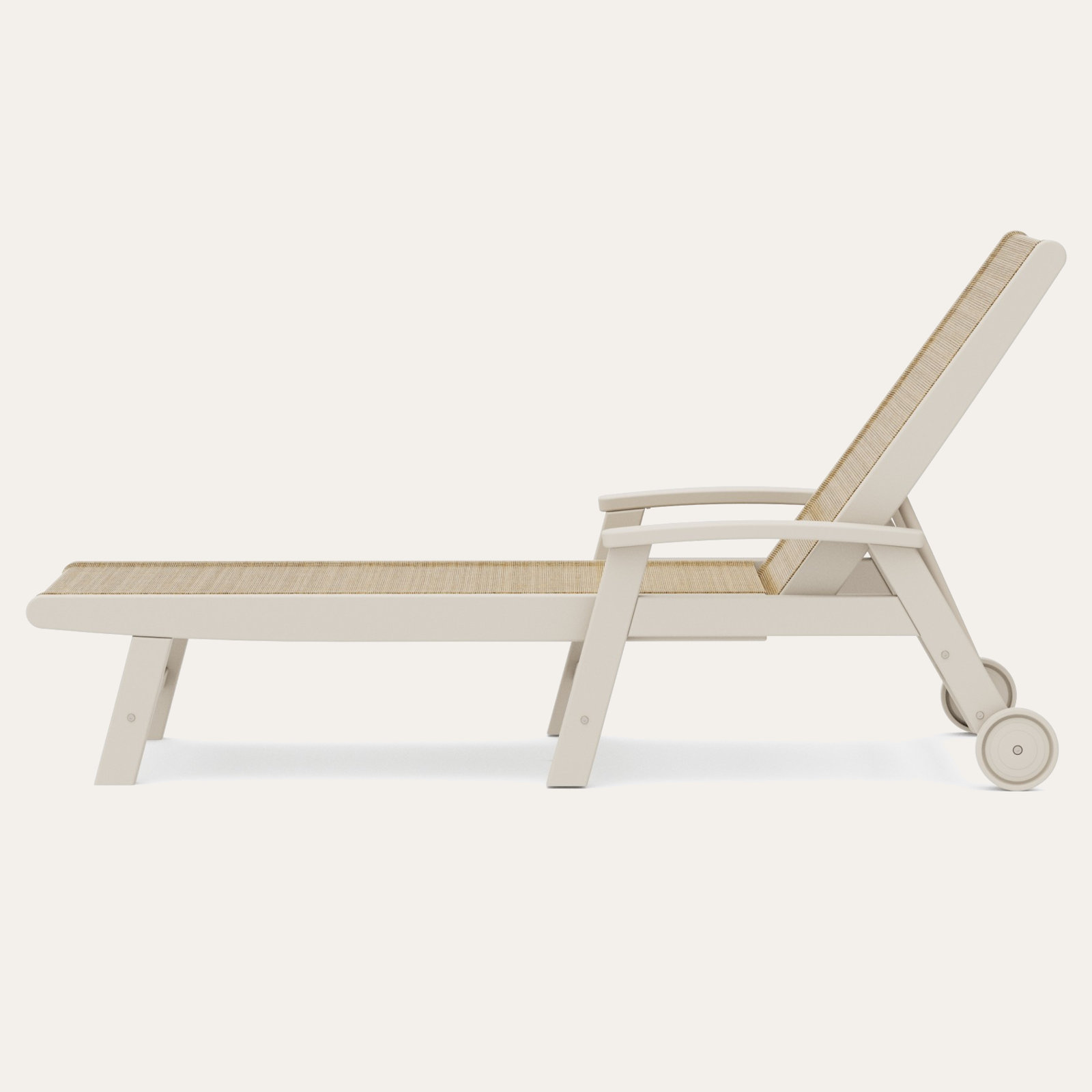 POLYWOOD® Coastal 28" Patio Chaise Lounge, Dune Burlap Revolution®, Sand
