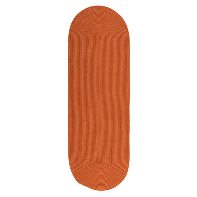 Tapis orange tressé abygale