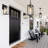 Modern Black Outdoor Hanging Lights for Front Porch