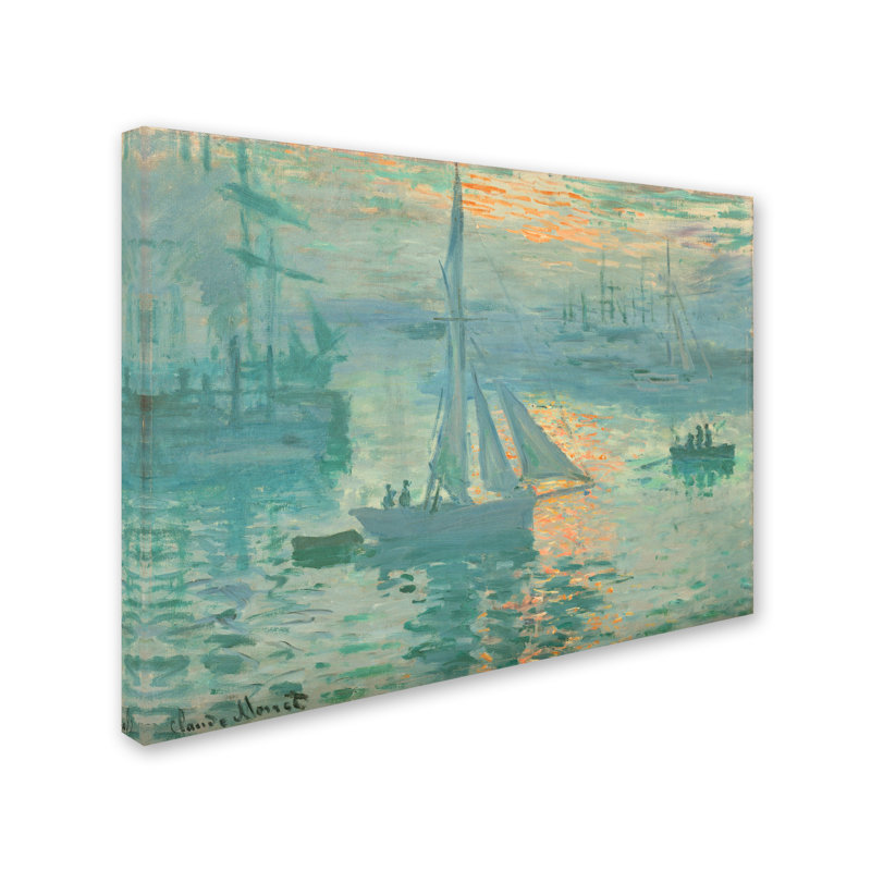 « lever à la prime », reproduction sur toile tendue, H 24 po x l 32 po