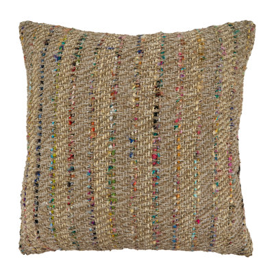 Santiago Cotton Striped Throw Pillow