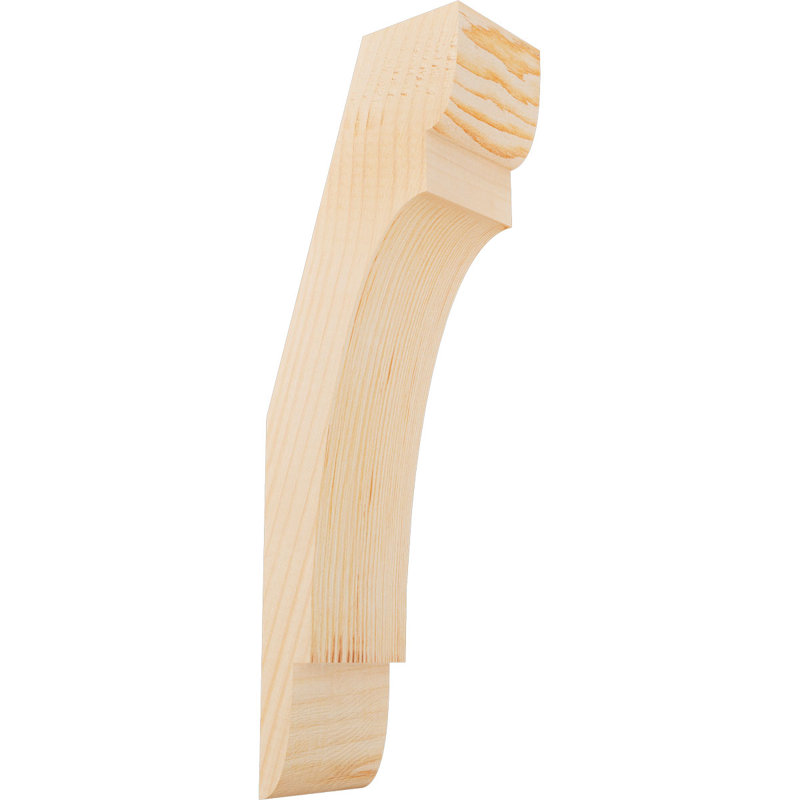 Attelle de genou olympique, Sapin de Douglas, Attelle lisse, H 18 po x l 3,5 po x P 6 po