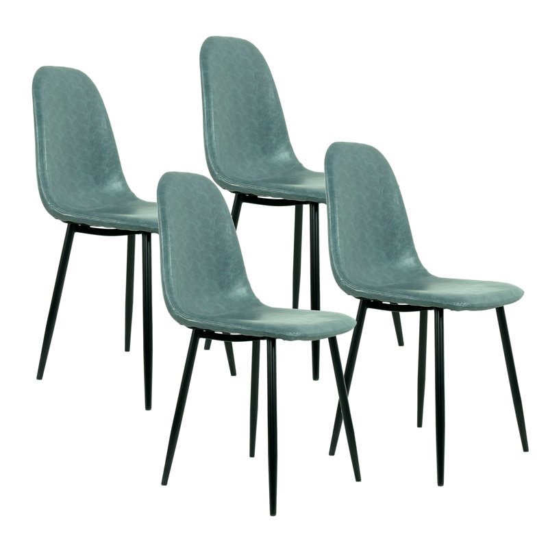 48.26cm H Upholstered Side Chair, Turquoise
