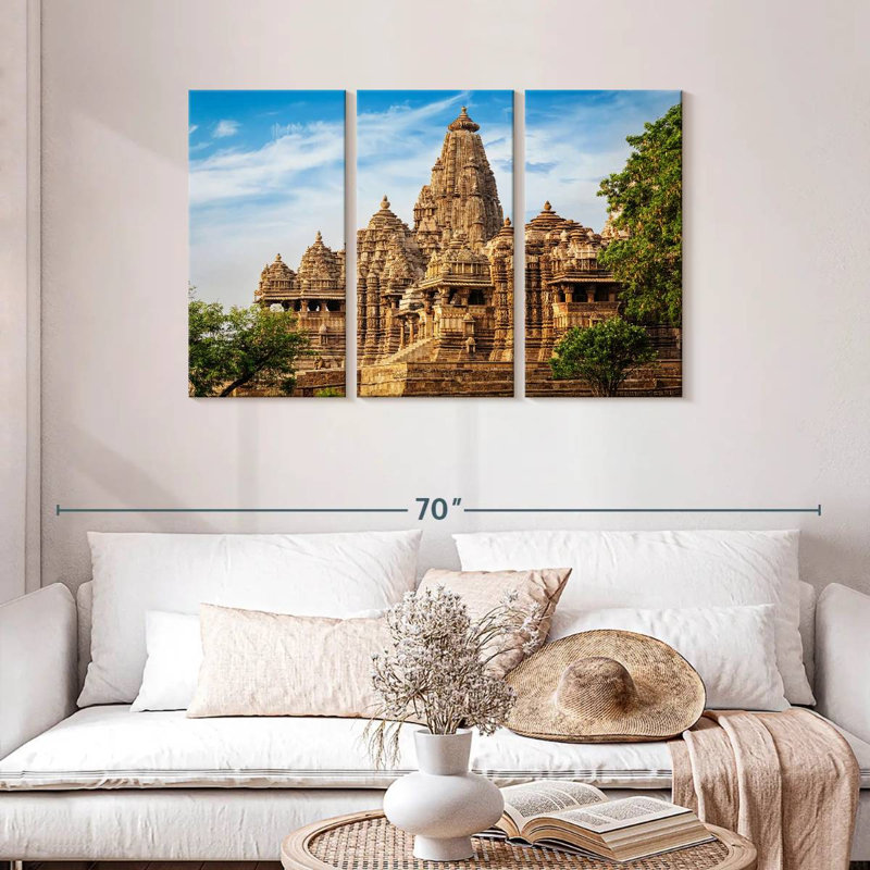 Adella Kandariya Mahadeva antique, H 28 po x l 45 po