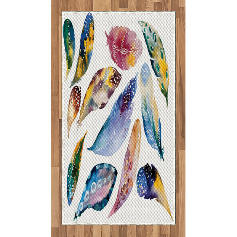Tribal High Density Long Fiber Poly Threads Decorative Area Rug Carpet, Rectangle 2'7" x 5'