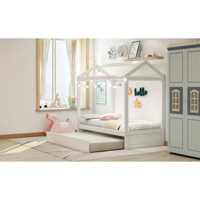 Lit moderne avec lit gigogne et meubles de chambre à coucher décoratifs