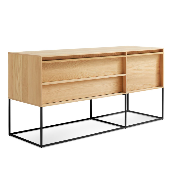 Rule 58'' W Console Table, White Oak