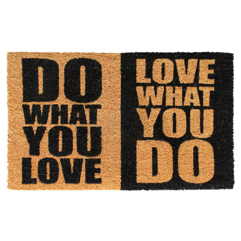 Tapis d'entrée extérieur antidérapant Do What You Love 30 po x 18 po