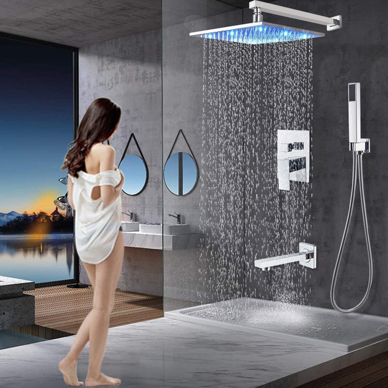 Système de douche complet avec valve brute