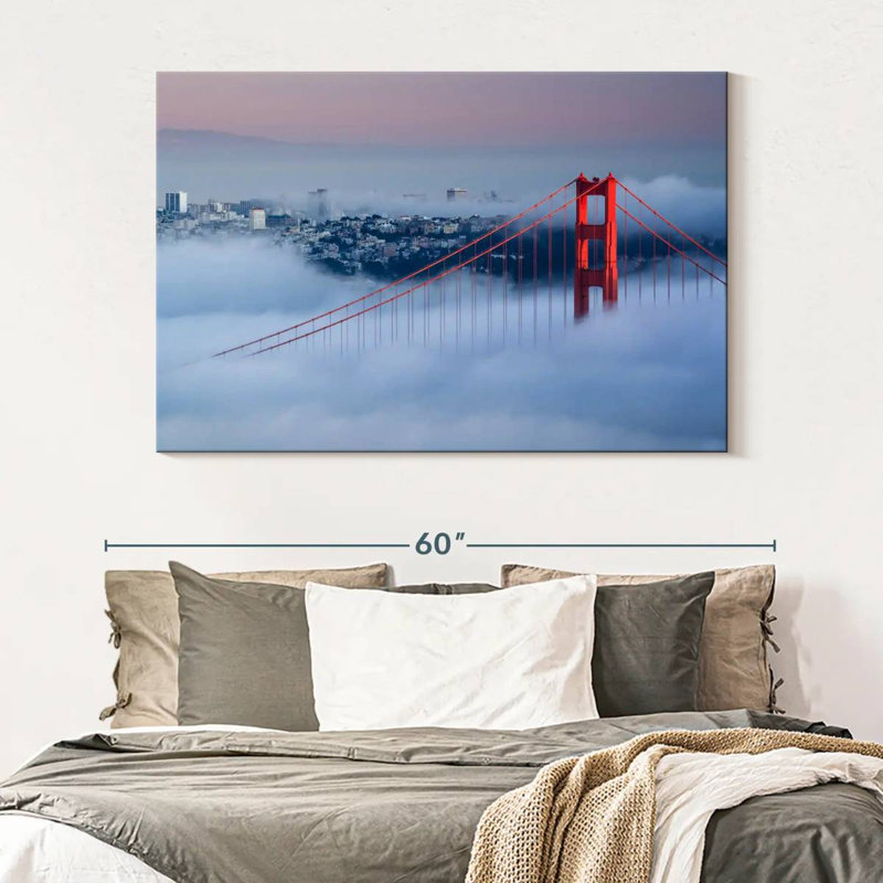 Lilie Murky Golden Gate Bridge, H 34 po x l 51 po