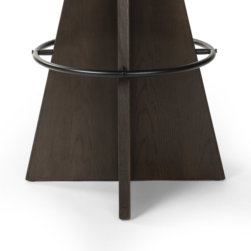Tabouret pivotant Vega, Gris, Siège brun / cadre gris, Tabouret de comptoir (siège d'une hauteur de 27,7