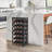 24 Botttle Wine Rack Freestanding Floor, 6 Tier Wine Rack Shelf With Table Top, Bamboo Wine Rack, Wine Storage Shelves Kitchen Bar Dining Room Living Room - Dark Brown
