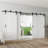 Double Bypass Double Barn Door Sliding Interior Door With Hardware Unfinished Sliding Door(4 panel)-107397462