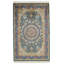 Tapis turc vert et bleu 5x8