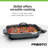 Presto Slimline Nonstick Electric Skillet with Tempered Glass Lid, 16", Black