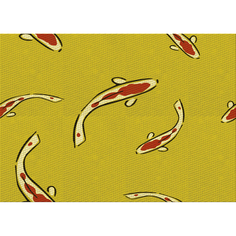 Tapis 100% à motifs lavables à la machine 2972, Rectangle l 7 pi x L 9 pi